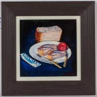 Lot 2363 - DAVID ROBERTSON, STILL LIFE OF SARDINES AND...