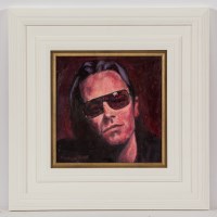 Lot 2422 - DAVID ROBERTSON, PAUL HEWSON (BONO) oil on...