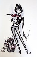 Lot 2379A - LAETITIA GUILBAUD, FRENCHIE watercolour on...