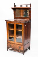 Lot 735 - 19TH CENTURY ROSEWOOD MIRROR BACKED CABINET...