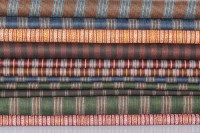 Lot 746 - NINE TYPES OF STRIPED ENGLISH FABRIC including...