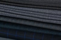 Lot 777 - FIVE TYPES OF ENGLISH WOOL SUIT FABRIC made by...