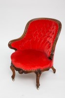 Lot 782 - LATE VICTORIAN SALON SUITE with six balloon...