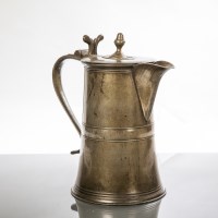 Lot 792 - LARGE 18TH CENTURY GLASGOW LIDDED JUG maker...