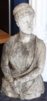 Lot 844 - 19TH CENTURY MARBLE BUST OF A GRECIAN WOMAN...