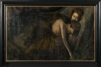 Lot 2413 - * DES GORMAN (SCOTTISH b.1960), SLEEP oil on...