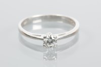 Lot 1639 - DIAMOND SOLITAIRE RING the brilliant cut...