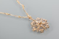 Lot 1810 - EDWARDIAN SEED PEARL SET STAR PENDANT set with...