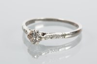 Lot 1819 - DIAMOND SOLITAIRE RING the brilliant cut...