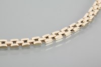 Lot 1842 - NINE CARAT GOLD BRACELET marked 375, 19.5g, 19....