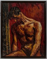 Lot 2456 - * GEORGE MELHUISH (1916 - 1985), SEATED MALE...