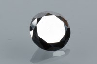 Lot 2017 - UNMOUNTED ROUND BLACK DIAMOND approximately...