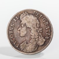 Lot 1504 - JAMES II SILVER CROWN DATED 1687