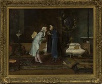 Lot 3 - BRITISH SCHOOL (20TH CENTURY), FARMYARD oil on...