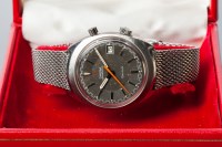 Lot 717 - GENTLEMAN'S STAINLESS STEEL OMEGA CHRONOSTOP...
