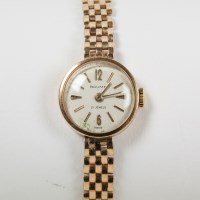 Lot 750 - LADY'S TWENTIETH CENTURY NINE CARAT GOLD BAUME...