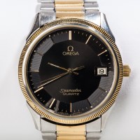 Lot 760 - GENTLEMAN'S BI COLOUR OMEGA SEAMASTER QUARTZ...
