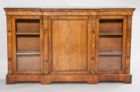 Lot 847 - VICTORIAN WALNUT AND MARQUETRY SIDE CABINET...