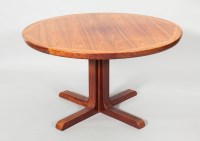 Lot 903 - DANISH ROSEWOOD DINING SUIT comprising a table,...