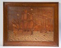 Lot 938 - EARLY 20TH CENTURY FINE MARQUETRY PANEL...