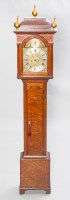 Lot 550 - GEORGE III OAK LONGCASE CLOCK by Andrew Dickie,...