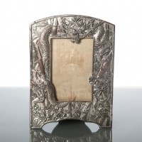 Lot 325 - CHINESE SILVER PLATED PHOTOGRAPH FRAME with...