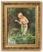 Lot 8 - PAUL CHABAS (FRENCH 1869 - 1937), THE LILY...