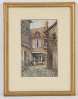 Lot 100 - MARY FINDLAY, OLD COURT, ROUEN watercolour,...