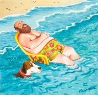 Lot 2101 - VICKY MOUNT, VITAMIN SEA oil on boxed canvas,...
