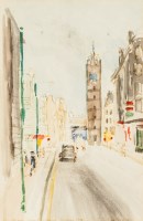 Lot 2125 - * IRENE LESLEY MAIN, THE TOLBOOTH FROM HIGH...