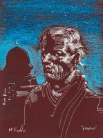 Lot 2157 - * FRANK MCFADDEN, PROPHET mixed media on paper,...