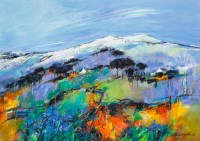 Lot 2256 - SHELAGH CAMPBELL, SNOW IN SUMMER acrylic on...