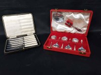 Lot 18 - LOT OF CASED AND LOOSE SILVER PLATED CUTLERY