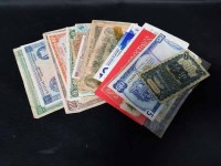 Lot 54 - LOT OF VARIOUS, CHIEFLY FOREIGN BANK NOTES