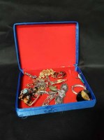 Lot 58 - LOT OF COSTUME JEWELLERY including silver...