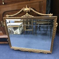 Lot 62 - WALL MIRROR WITH NEOCLASSICAL FRAME