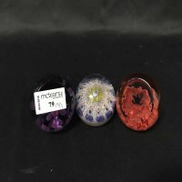Lot 79 - GLASS PAPERWEIGHTS including millefiori and...