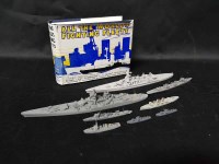 Lot 110 - EIGHT WATERLINE MODEL OF SHIPS along with book...