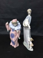 Lot 129 - LOT OF LLADRO AND NAO FIGURES (9)
