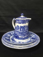 Lot 131 - 19TH CENTURY WEDGWOOD BLUE AND WHITE PLATE...