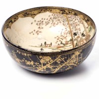 Lot 271 - LARGE 19TH CENTURY JAPANESE SATSUMA BOWL with...