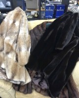 Lot 187 - FUR COAT AND A FUR JACKET along with an...