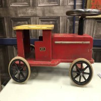 Lot 197 - CHILDREN'S CLOTHES MANNEQUIN AND PUSH TOY