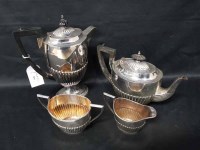 Lot 216 - SILVER PLATED TEA AND COFFEE SERVICE by Walker...