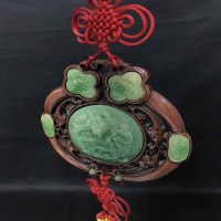 Lot 232 - TWO CHINESE WALL HANGING PENDANTS