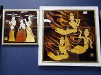 Lot 253 - TWO ASIAN TILE PICTURES