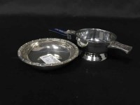 Lot 261 - MAPPIN & WEBB SMALL SILVER BOWL AND A PEWTER...