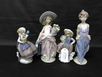 Lot 270 - FOUR LLADRO FIGURES comprising: 07676 'A Wish...