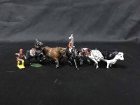 Lot 273 - GOOD LOT OF PAINTED LEAD TOYS comprising farm...