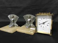 Lot 276 - PAIR OF ART DECO STYLE BOOKENDS modelled as...